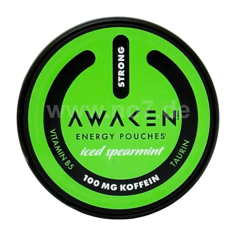 AWAKEN Energy Pouches Iced Spearmint 100mg (12g)