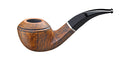 Jahrespfeife 2020 John Aylesbury Tan gewachst mit elegantem, gebogenem Mundstück und braun gemasertem Holzkorpus