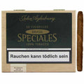 John Aylesbury Speciales Brasil Zigarillos mit 100% Tabak im Holzbox-Design und einer einzelnen Zigarillo daneben.