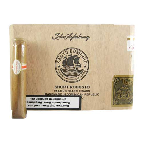 John Aylesbury Santo Domingo Short Robusto Zigarren in einer Holzkiste, handgemacht in der Dominikanischen Republik