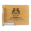 John Aylesbury San Pedro Sula Cetros Zigarren in Holzkiste mit traditionellem Logo und Gesundheitswarnung sichtbar