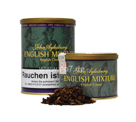 John Aylesbury English Mixture Pfeifentabak in Dosen mit losem Tabak, English Classic Mischung, hochwertig und traditionell verpackt