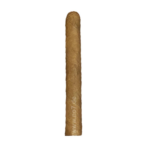 John Aylesbury Jacob van Meer Corona Zigarre mit natürlicher brauner Umhüllung und handgerolltem Finish auf weißem Hintergrund