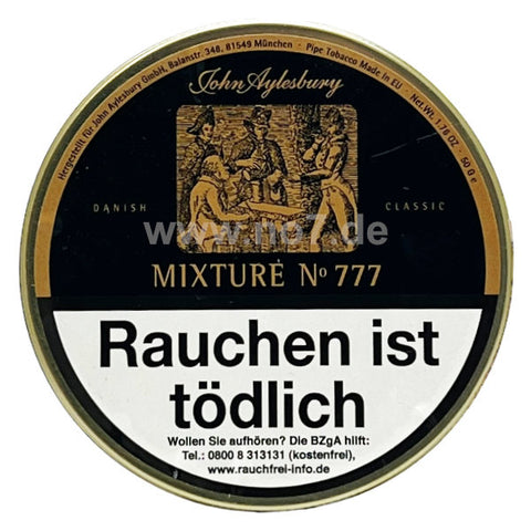 John Aylesbury 777 Tabakdose mit klassischem Design und Warnhinweis Rauchen ist tödlich in München hergestellt