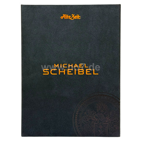 Verpackung von Alte Zeit Williams Royal for John Aylesbury - Scheibel 0,7l in edlem schwarzem Design mit goldener Schrift.