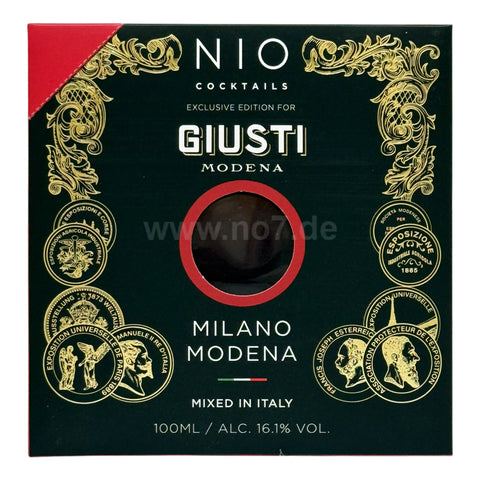 NIO Cocktails Giusti Milano Modena  0,1l