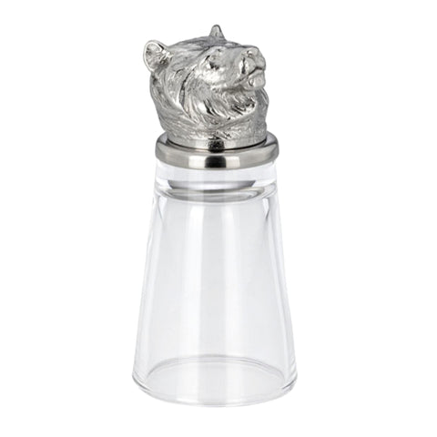 7066 Löwe Schnapsglas Edelstahl