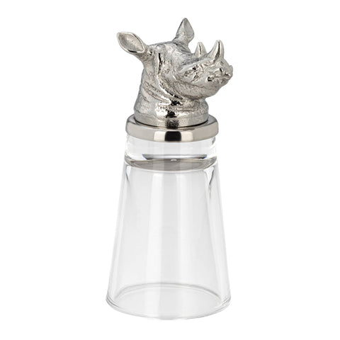 7065 Nashorn Schnapsglas Edelstahl