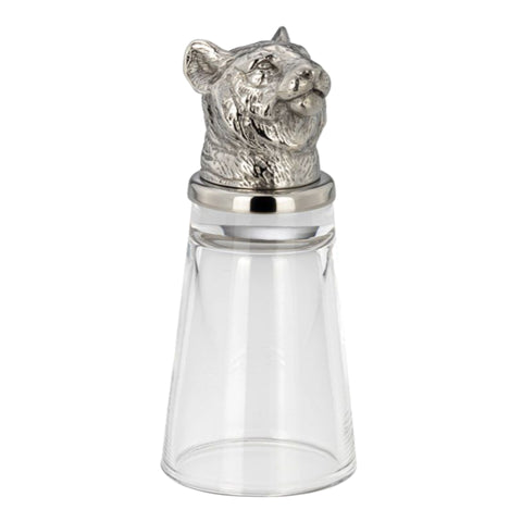 7067 Tiger Schnapsglas Edelstahl