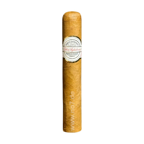 John Aylesbury Santo Domingo Robusto Zigarre mit hellbraunem Deckblatt und weißem Markenring in edlem Design