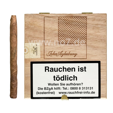 John Aylesbury Aromatic Largo Sumatra (20er) Zigarren mit edler Holzbox und Warnhinweis Rauchen ist tödlich