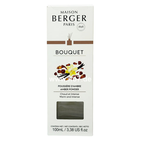 Duftbouquet Glacon mit 100ml Pudriger Amber / Poussière d´Ambre 0,1l - Parfum Berger